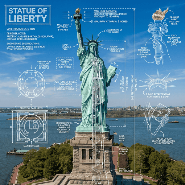 Landmark infographic
