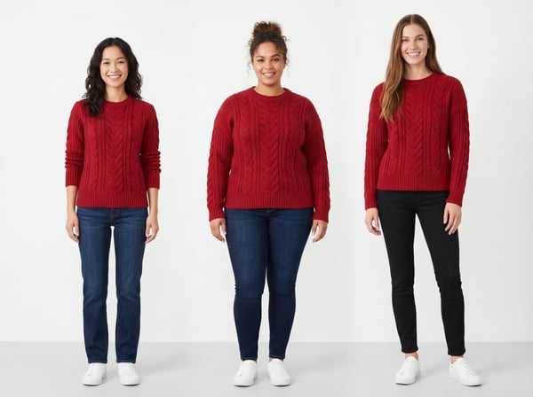 Show the Same Garment on Different Body Types